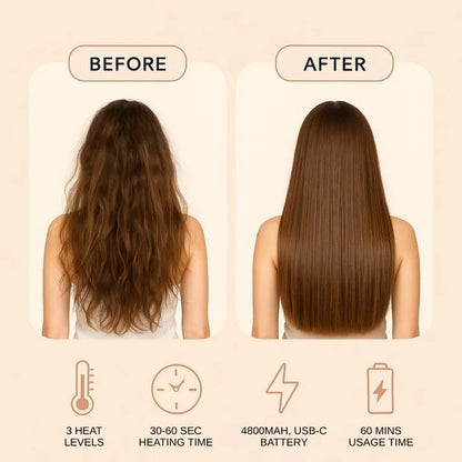 theAsyea™ Portable Wireless Hair Straightener