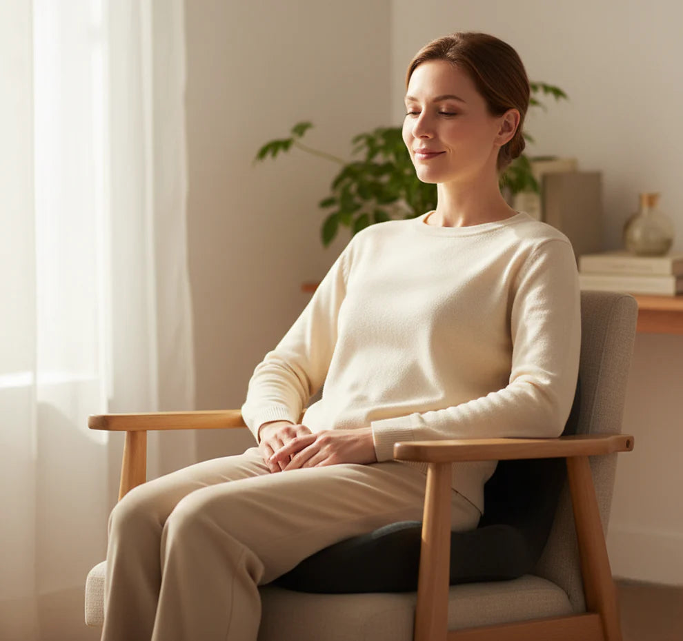 Ergonomic Orthopedic Seat Cushion 🪑 | Relieve Back & Hip Pain Instantly | Perfect for Office, Home & Car Use!